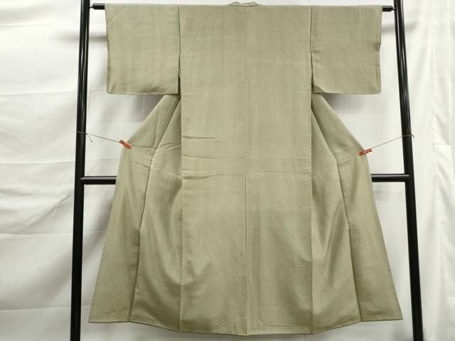平和屋着物■上質な小紋 紬地 立涌文 正絹 逸品 DABL3019qa
