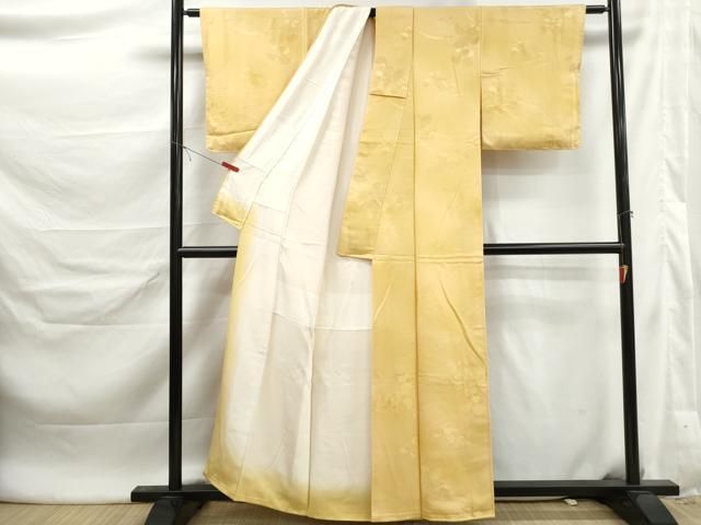 平和屋着物■上質な小紋 草花地紋 暈し染め 正絹 逸品 DABL3038qa