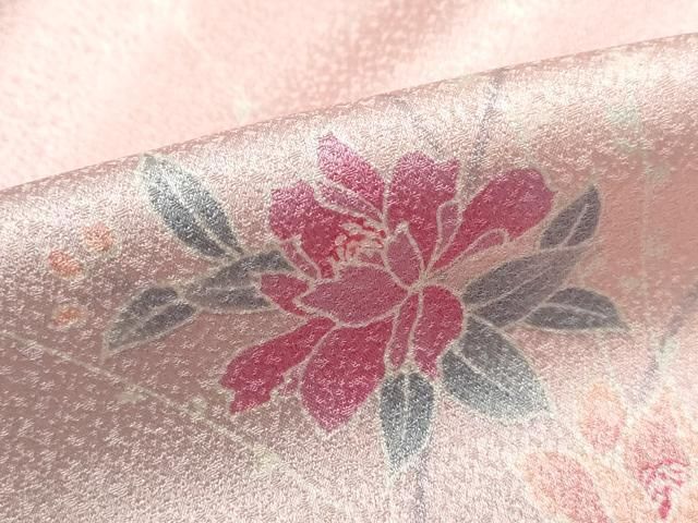平和屋着物■上質な小紋 草花文 暈し染め 正絹 逸品 DABL3041qa