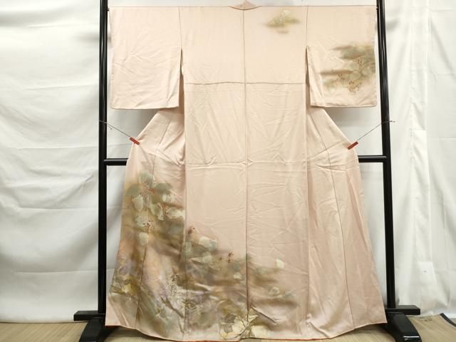 平和屋着物■訪問着 枝葉南天文 暈し染め 金銀彩 正絹 逸品 DABL3051qa