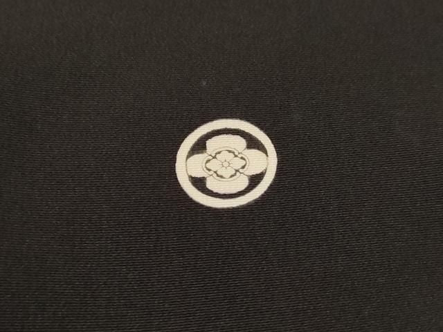 平和屋着物■豪華黒留袖 駒刺繍 鏡裏花鳥文 金彩 正絹 逸品 未使用 DABL3144qa