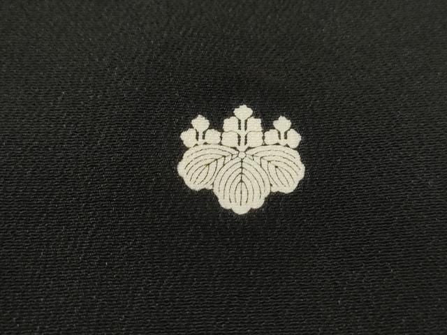 平和屋着物■豪華黒留袖 作家物 刺繍 地紙花松文 暈し染め 金彩 正絹 逸品 DABL3148qa