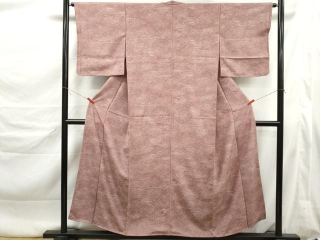 平和屋着物■上質な小紋 流水花文 正絹 逸品 未使用 DABL3200qa