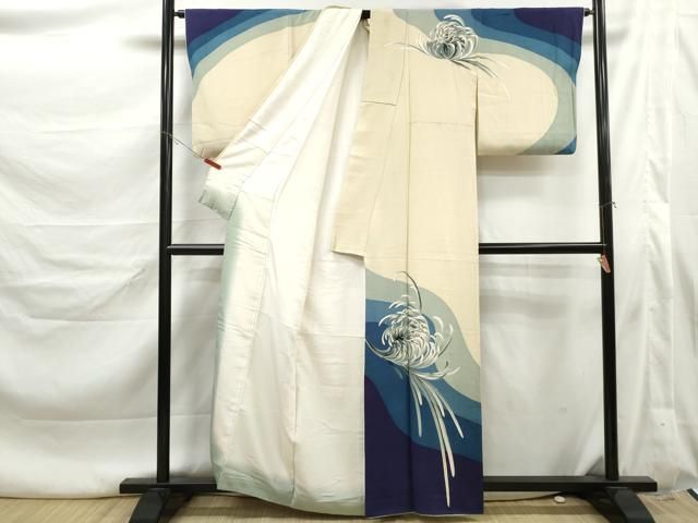 平和屋着物■訪問着 乱菊文 金彩 正絹 逸品 DABL3206qa