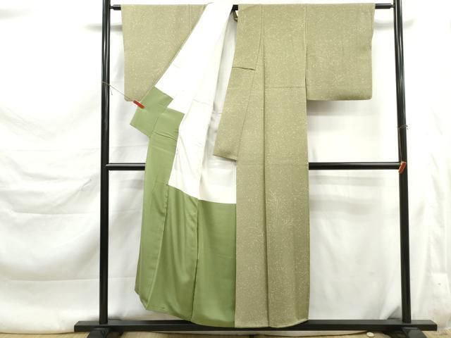 平和屋着物■上質な小紋 霞枝葉文 正絹 逸品 DABL3220qa
