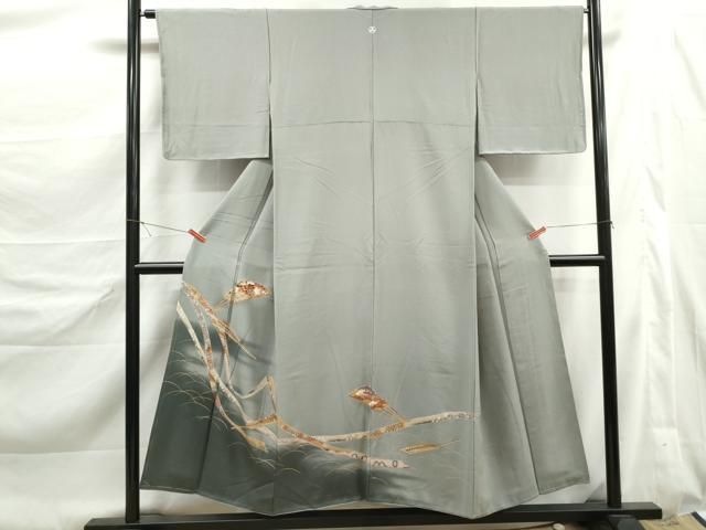 平和屋着物■豪華色留袖 扇面花文 鬘帯 暈し染め 金彩 正絹 逸品 未使用 DABL3229qa
