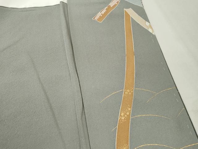 平和屋着物■豪華色留袖 扇面花文 鬘帯 暈し染め 金彩 正絹 逸品 未使用 DABL3229qa
