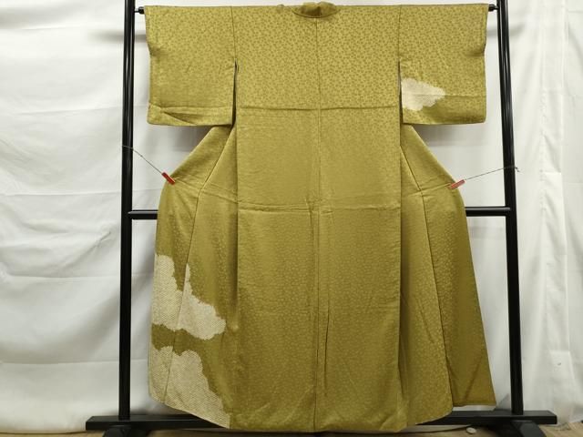 平和屋着物■訪問着 総絞り 楓地紋 鹿の子 正絹 逸品 DABL3237qa