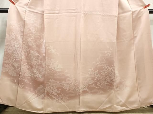 平和屋着物■訪問着 人物風景文 暈し染め 正絹 逸品 DABL3256qa