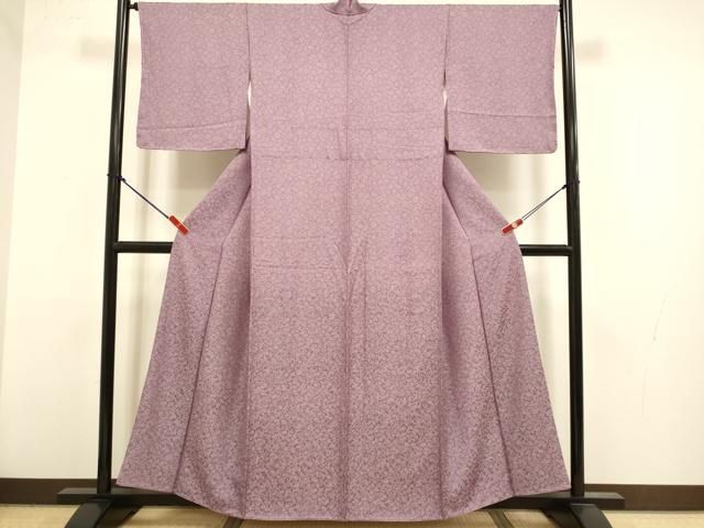 平和屋着物●江戸小紋 作家物 雪輪重ね文 正絹 逸品 DABL3526du