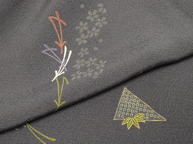 平和屋着物●上質な小紋 松竹梅 金彩 正絹 逸品 DABL3538du