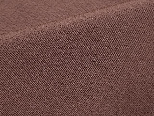 平和屋着物●上質な色無地 暗い紅檜皮色 反端付き 正絹 逸品 DABL3555du