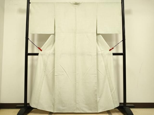 平和屋着物▽上質な紬 単衣 砂色 正絹 逸品 DABL3590du