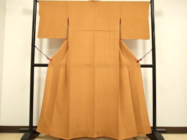 平和屋着物▽江戸小紋 単衣 小花柄 鬼しぼ縮緬 正絹 逸品 DABL3635du