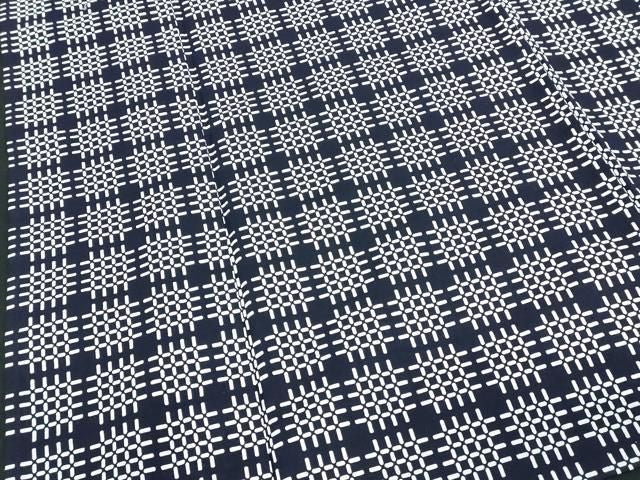平和屋着物∴夏物 男性 浴衣 注染 抽象文 綿 逸品 DABL4032cd