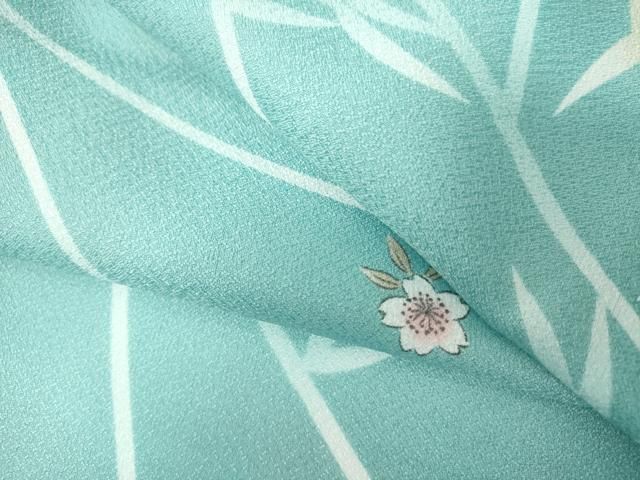 平和屋着物▽小紋 単衣 枝花文 洗える着物 DABL4040cd