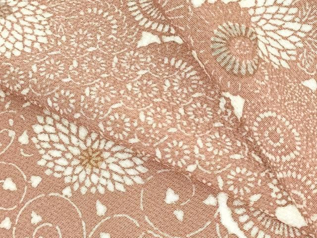平和屋着物●上質な小紋 型染 菊唐草文 正絹 逸品 DABL4228cd