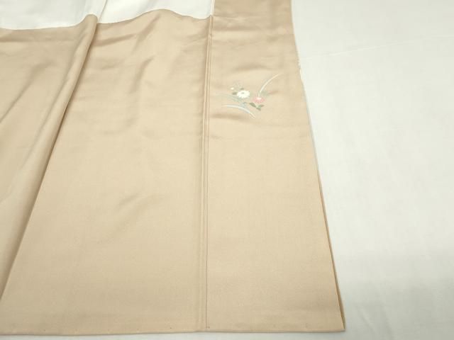 平和屋着物●訪問着 駒刺繍 鬘帯地紙花文 暈し染め 金彩 正絹 逸品 DABL4230cd
