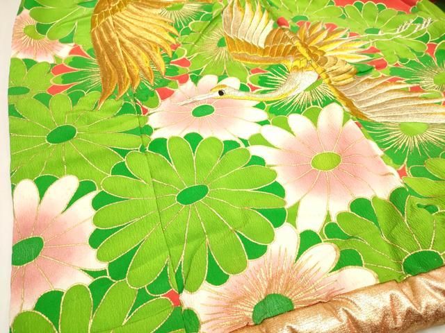 平和屋本店●色打掛 お引きずり 和装 婚礼 結婚式 花嫁 神社挙式 駒刺繍 飛鶴花文 金銀彩 逸品 DABL4317cd