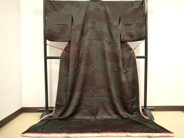平和屋本店●お引きずり・お引き摺り 訪問着 和装 舞台 舞妓 芸妓 芸者 衣装 雲重ね 正絹 逸品 DABL4325cd