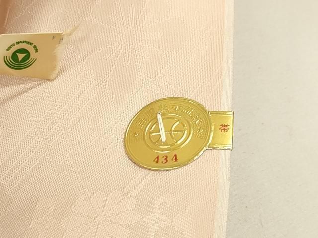 平和屋本店▼西陣 六通柄袋帯 加良織錦 本金箔 東急百貨店扱い 証紙付き 正絹 逸品 DABL7522sf