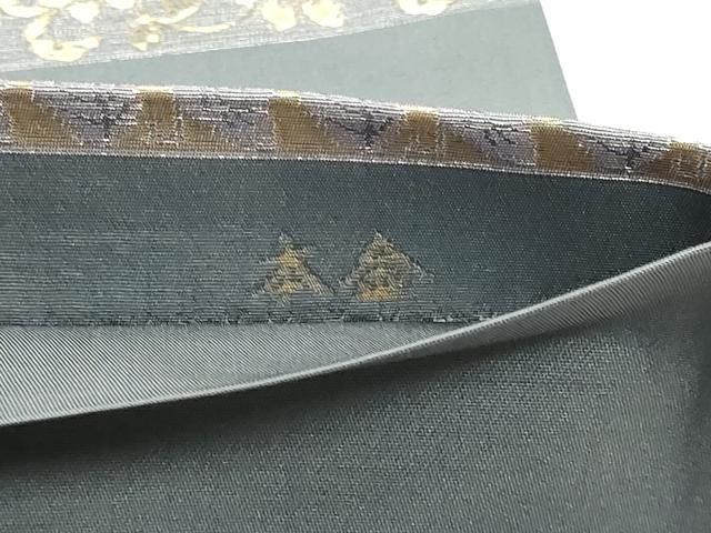 平和屋本店▼六通柄袋帯 横段裂小袖 本金 正絹 逸品 DABL7668sf
