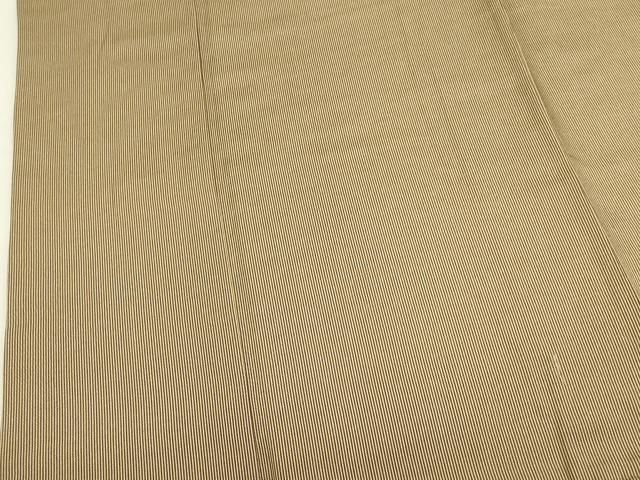 平和屋着物●江戸小紋 万筋 涅色×丁子色 正絹 逸品 DABL9002op