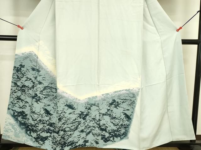 平和屋着物●訪問着 霞文 暈し染め 正絹 逸品 DABL9005op