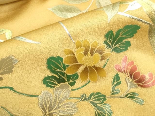 平和屋着物●訪問着 作家物 花鳥文 暈し染め 金彩 正絹 逸品 DABL9011op