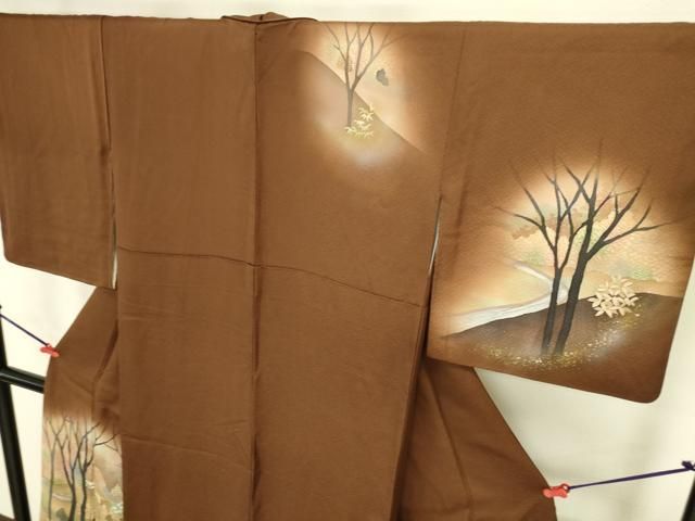 平和屋着物●訪問着 作家物 風景文 暈し染め 金彩 正絹 逸品 DABL9026op