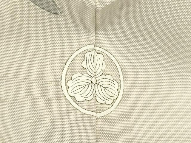 平和屋着物●訪問着 紬地 作家物 更紗花文 正絹 逸品 DABL9040op