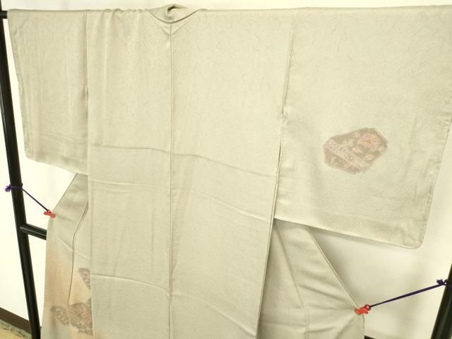 平和屋着物●中国三大刺繍 汕頭刺繍 スワトウ刺繍 総刺繍 訪問着 草花 暈し染め 正絹 逸品 未使用 DABL9044op