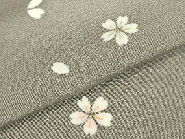平和屋着物●上質な小紋 舞桜 金彩 正絹 逸品 DABL9047op