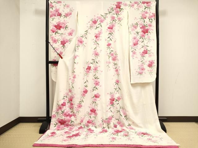 平和屋本店●お引きずり・お引き摺り・引き振袖 和装 結婚式 舞妓 芸妓 芸者 衣装 舞桜文 金彩 逸品 DABM1740cd