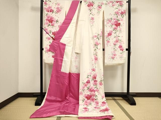 平和屋本店●お引きずり・お引き摺り・引き振袖 和装 結婚式 舞妓 芸妓 芸者 衣装 舞桜文 金彩 逸品 DABM1740cd