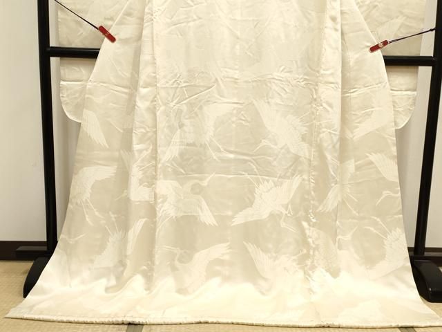 平和屋本店●掛下 打掛 和装 婚礼 花嫁 結婚式 神社挙式 飛鶴文 逸品 DABM1754cd