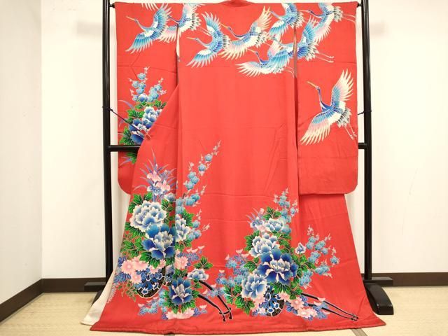 平和屋本店●お引きずり・お引き摺り・引き振袖 和装 結婚式 舞妓 芸妓 芸者 衣装 駒刺繍 花車文 逸品 DABM1759cd