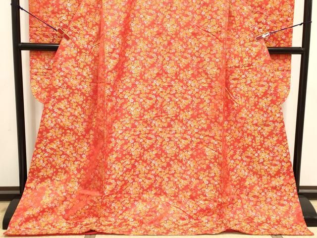 平和屋本店●お引きずり・お引き摺り・引き振袖 和装 結婚式 舞妓 芸妓 芸者 衣装 草花文 金糸 逸品 DABM1761cd