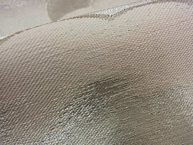 平和屋着物■六通柄袋帯 雲重ねエ霞文 銀糸 逸品 n-di0160