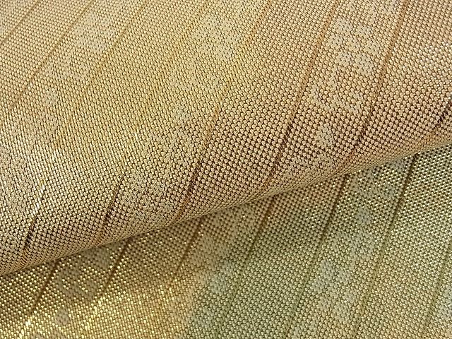 平和屋着物■六通柄袋帯 霞文 金糸 逸品 du2481
