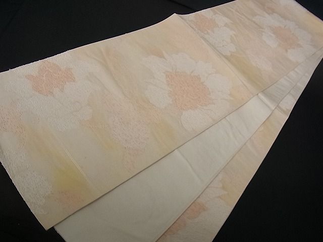 平和屋着物■六通柄袋帯 牡丹 逸品 dy4373