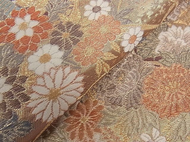 平和屋着物■六通柄袋帯 御車花宴 金糸 逸品 dy5919