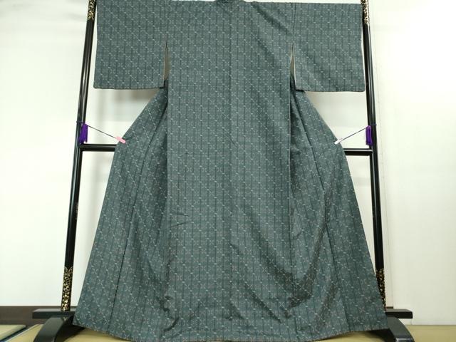 平和屋本店●極上 本場琉球 読谷山花織 紬地 山城サエ子作 草木染 ゑり善扱い 証紙・たとう紙付き 逸品 DZAA0110kh5