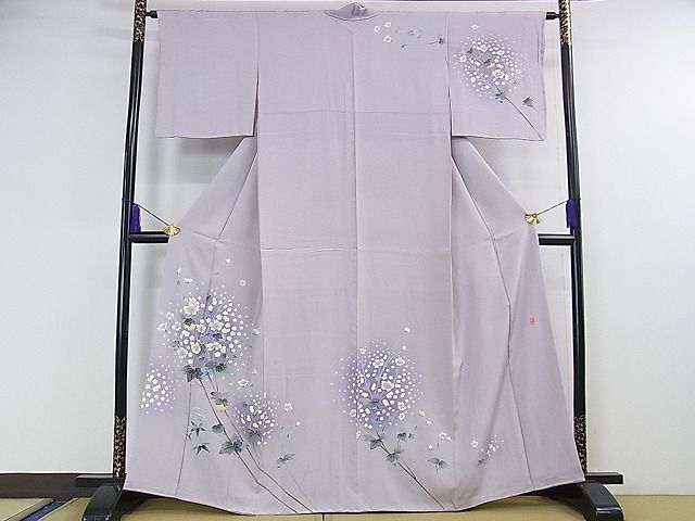 平和屋本店□極上 本加賀友禅作家 和泉衛知 訪問着 枝花文 暈し
