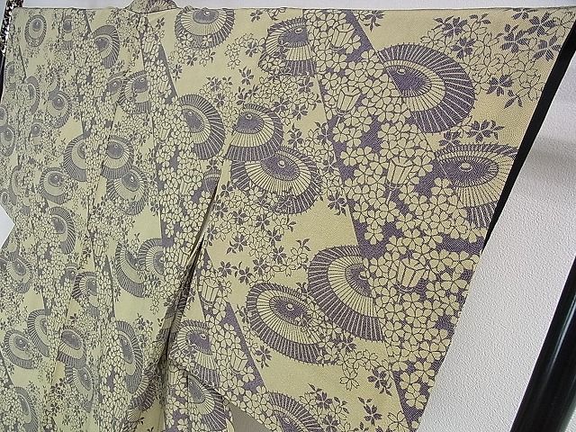 平和屋本店■極上 人間国宝 小宮康孝 江戸小紋 番傘 舞桜 鮫小紋柄 三越扱い 逸品 DZAA0581kh4 - 平和屋