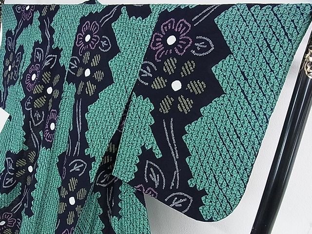 平和屋本店■極上 夏物 浴衣 有松鳴海絞り 草花文 綿 逸品 DZAA0728kh4 - 平和屋
