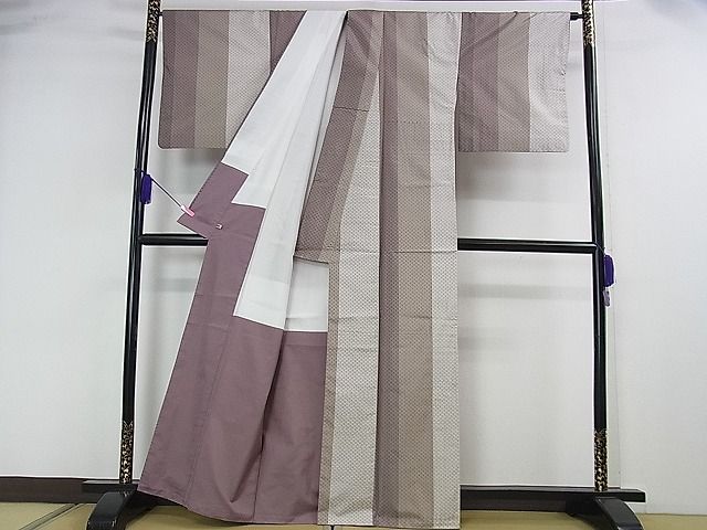 平和屋本店■極上 東郷織物謹製 本場大島紬 間道 さが美扱い 逸品 DZAA0826kh4 - 平和屋
