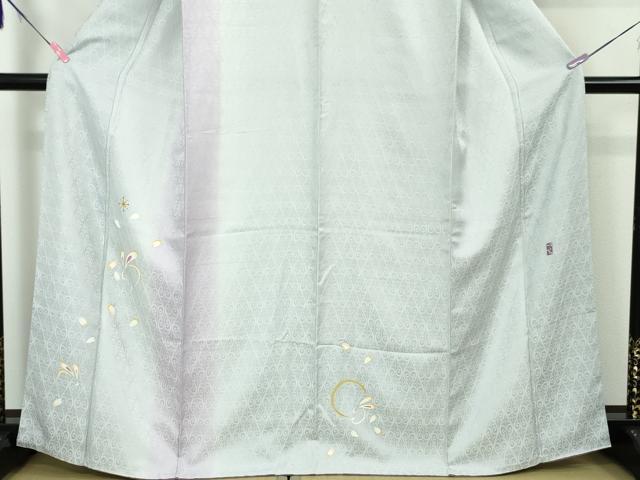 平和屋本店■極上 本加賀友禅作家 松任いち 訪問着 うさぎの想い 暈し染め 淡藤色地 やまと金ラベル 証紙付き 逸品 未使用 DZAA0846kh5 - 平和屋
