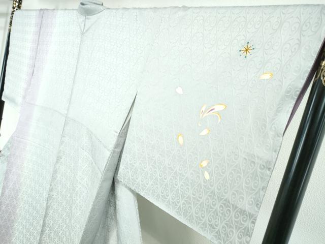 平和屋本店■極上 本加賀友禅作家 松任いち 訪問着 うさぎの想い 暈し染め 淡藤色地 やまと金ラベル 証紙付き 逸品 未使用 DZAA0846kh5 - 平和屋