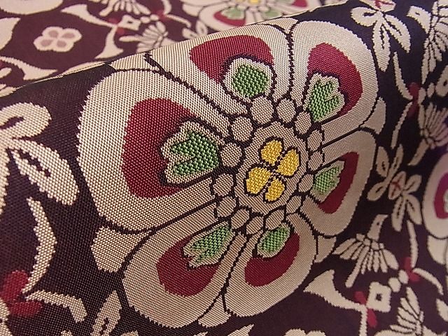 平和屋本店■最高級 人間国宝 北村武資 経錦 六通柄袋帯 花菱鳥文 逸品 DZAA0868kh4 - 平和屋